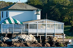 Ida Lewis Lighthouse in Newport Harbor, Rhode Island